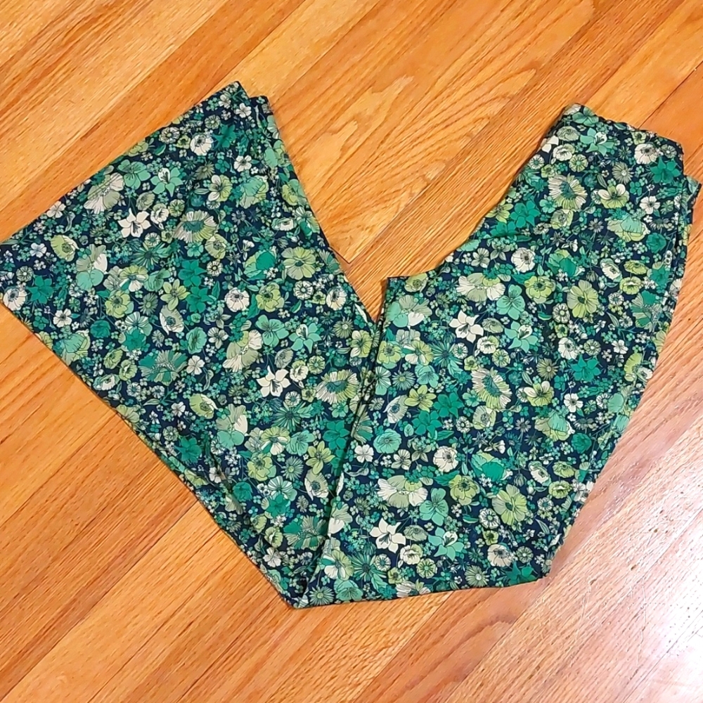 Zara Floral Flare-Leg Pants - Picture 2 of 7
